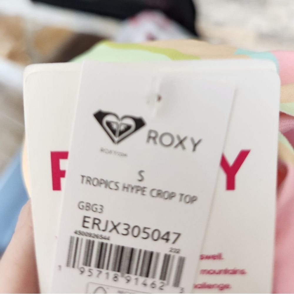 NWT Roxy Tropics Hype Crop Bikini Top Size Small - Picture 5 of 6